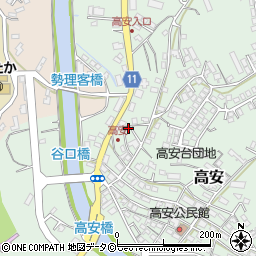 沖縄県豊見城市高安123周辺の地図