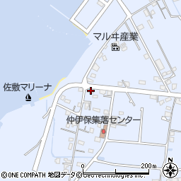 沖縄県南城市佐敷仲伊保187周辺の地図