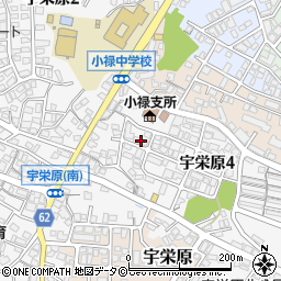 レオパレス宇栄原座安周辺の地図