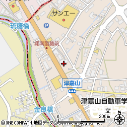 津嘉山郵便局周辺の地図