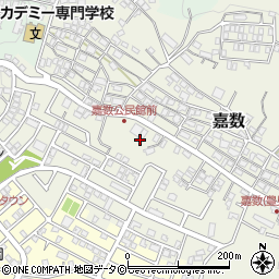 沖縄県豊見城市嘉数周辺の地図