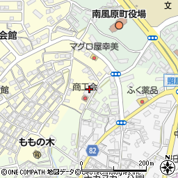 琉球かすり会館周辺の地図