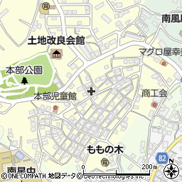 沖縄県島尻郡南風原町本部70周辺の地図