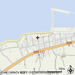 沖縄県南城市知念海野周辺の地図