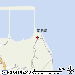 知名崎周辺の地図
