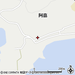 沖縄県島尻郡座間味村阿嘉156周辺の地図