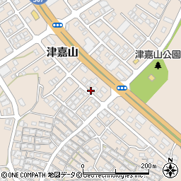 ファミリーマート津嘉山バイパス店周辺の地図