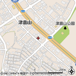 ファミリーマート津嘉山バイパス店周辺の地図