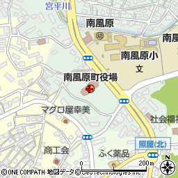 南風原町役場周辺の地図