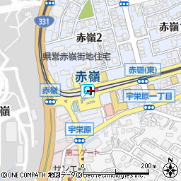 沖縄都市モノレール株式会社　赤嶺駅周辺の地図