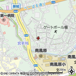 兼城公民館周辺の地図