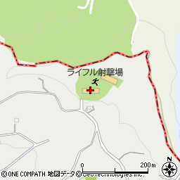 沖縄県ライフル射撃場周辺の地図