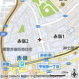 沖縄県那覇市赤嶺周辺の地図