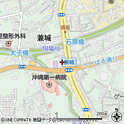 琉球銀行南風原支店周辺の地図