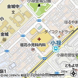 亀そば イオン那覇店周辺の地図