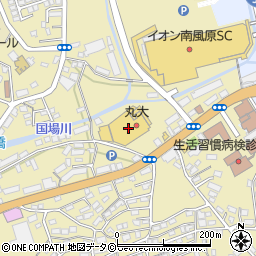 琉球銀行南風原ショッピングセンター丸大 ＡＴＭ周辺の地図