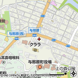 タイムズ琉球銀行与那原支店駐車場周辺の地図