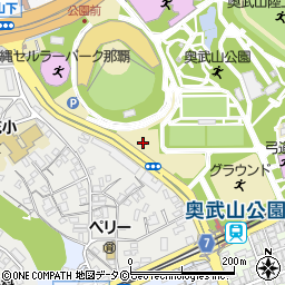 奥武山米須線周辺の地図