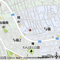 栄光荘周辺の地図