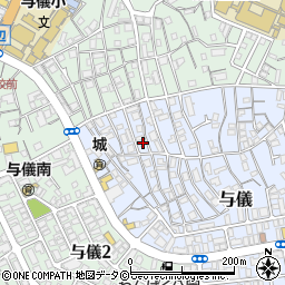 沖縄県那覇市与儀94周辺の地図