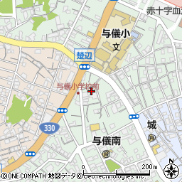 嘉手川アパート周辺の地図