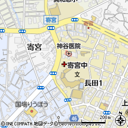 ファミリーマート寄宮中学校前店周辺の地図