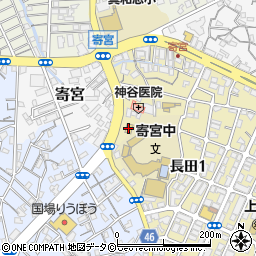 ファミリーマート寄宮中学校前店周辺の地図