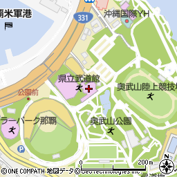 沖縄県立武道館周辺の地図