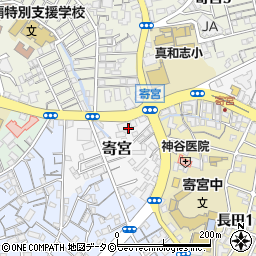 琉球新麺 通堂 寄宮十字路店周辺の地図