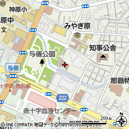 那覇市立中央図書館周辺の地図