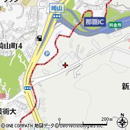 琉球建墓周辺の地図