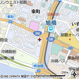 琉球銀行　審査部周辺の地図