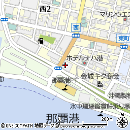 琉球海運株式会社　本社・総務部周辺の地図