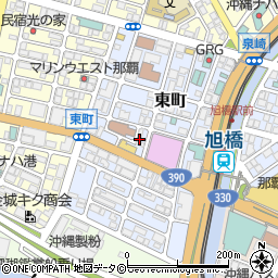 沖縄県那覇市東町20-12周辺の地図