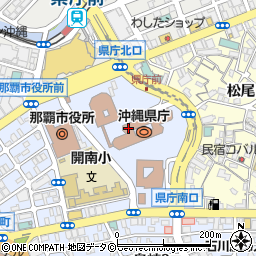 沖縄県庁　知事公室秘書課周辺の地図
