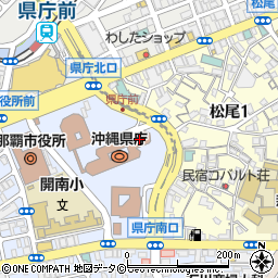 沖縄県庁内郵便局 ＡＴＭ周辺の地図