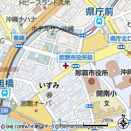琉球新報新本社ビル周辺の地図