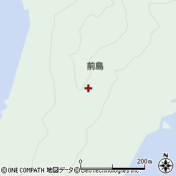 沖縄県島尻郡渡嘉敷村前島周辺の地図