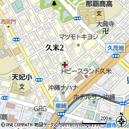 沖縄県青年会館周辺の地図