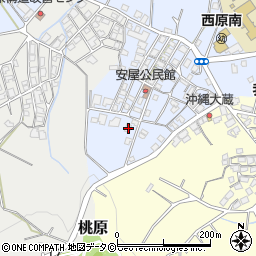沖縄県中頭郡西原町安室14周辺の地図