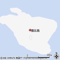 嘉比島周辺の地図