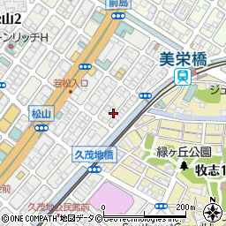 琉球新麺 久周辺の地図