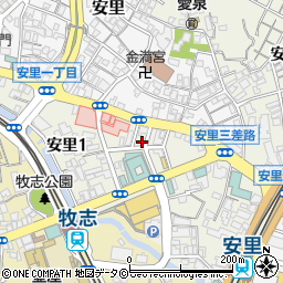 沖縄メディカル社ビル周辺の地図
