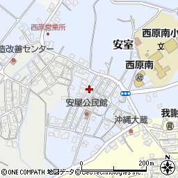 沖縄県中頭郡西原町安室周辺の地図