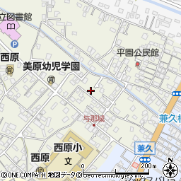 沖縄県西原町（中頭郡）与那城周辺の地図