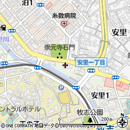 コザ信用金庫安里支店周辺の地図