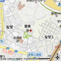 安里八幡宮周辺の地図
