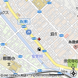 琉球銀行泊支店 ＡＴＭ周辺の地図