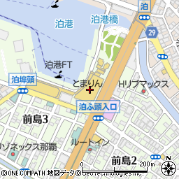 ローソンとまりん店周辺の地図