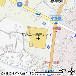 琉球銀行サンエー西原シティ第１ ＡＴＭ周辺の地図
